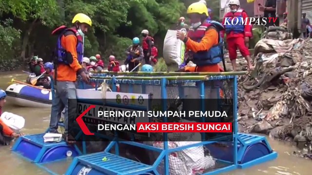Peringati Sumpah Pemuda, Kelompok Anak Muda di Medan Lakukan Aksi Bersih Sungai