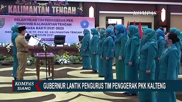 Detik-Detik Gubernur Kalteng Lantik Pengurus Tim Penggerak PKK Kalteng!