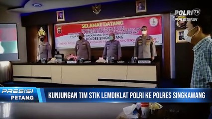 Kunjungan Tim STIK Lemdiklat Polri di Polres Singkawang