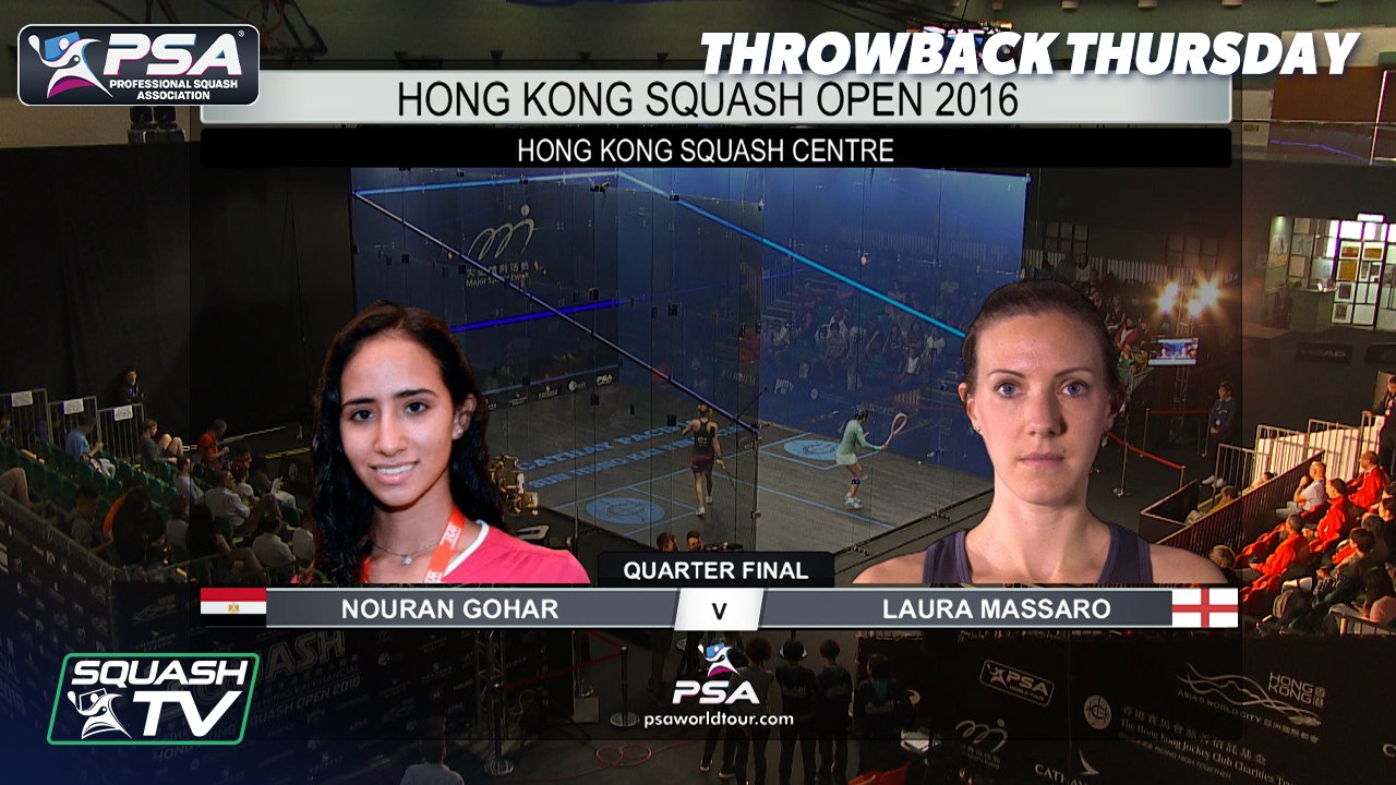 Squash: #Throwback Thursday - Gohar v Massaro - Hong Kong Open 2016 QF