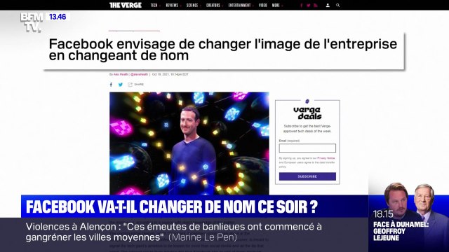 Dans la tourmente, la maison-mère de Facebook envisage de changer de nom
