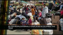 FTS 8:30 28-10: 60,700 people internally displaced in Colombia this year
