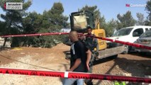 İsrail polisi El Yusufiye mezarlığındaki Filistinlileri zor kullanarak çıkardı