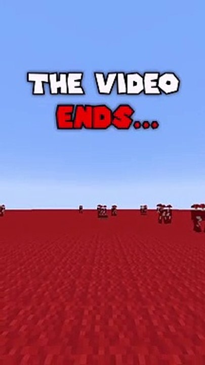 Minecraft, But if I see the color Red Video Ends...