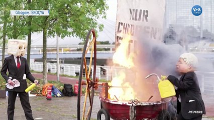 ‘Okyanus İsyanı’ Aktivistlerinden Glasgow’da Protesto