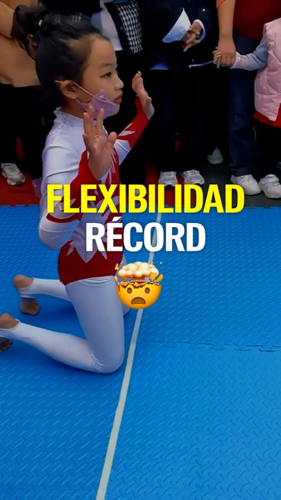 Una niña de 10 años estableció récords mundiales con su flexibilidad