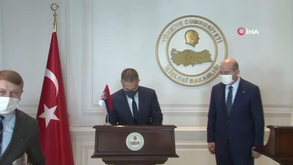 Sırbistan Savunma Bakanı Stefanoviç'ten Bakan Soylu'ya nezaket ziyareti