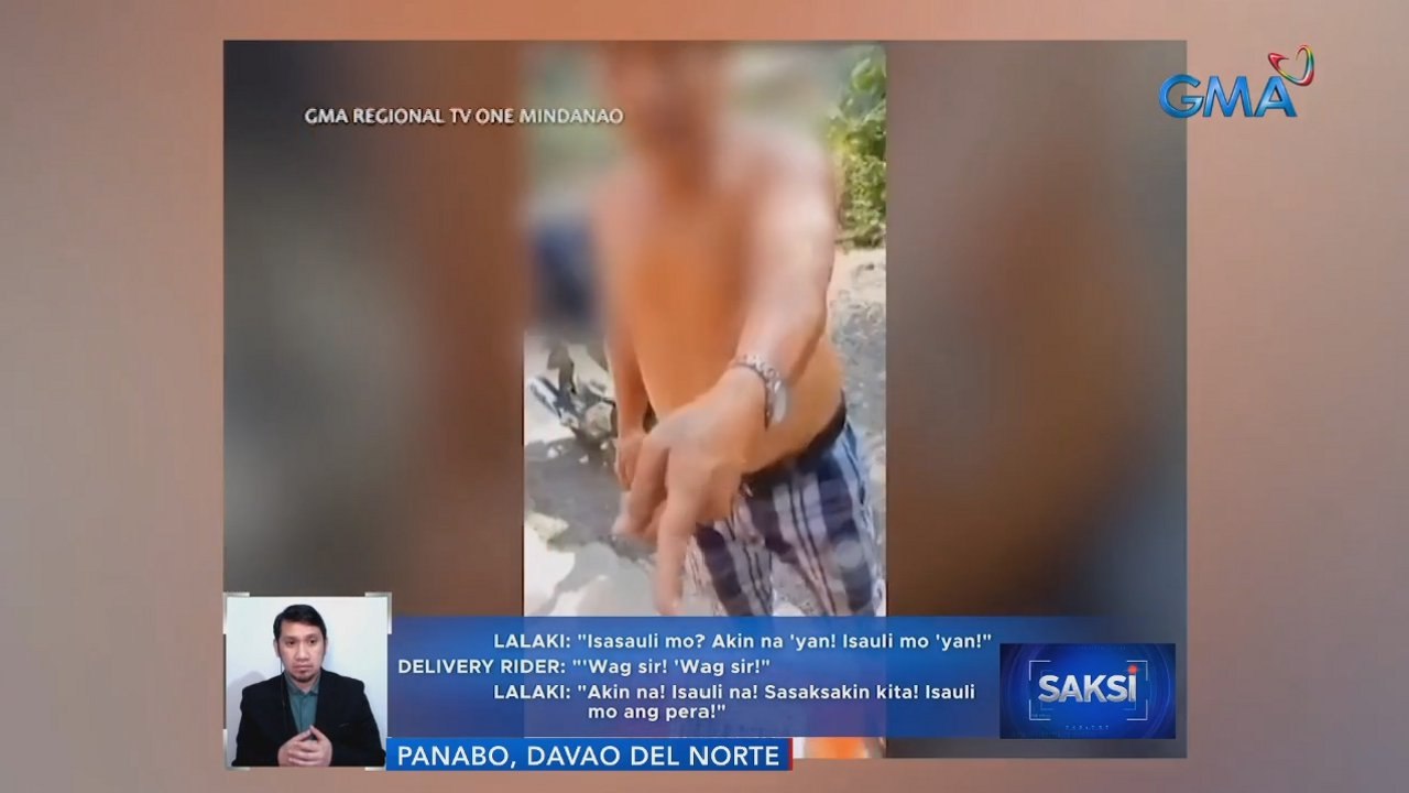 Delivery rider, ihahabla ang lalaking binantaan umano siyang saksakin ng gunting dahil sa maling delivery | Saksi