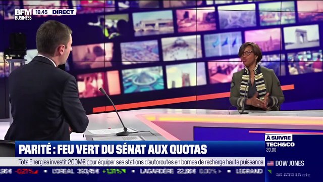 Elisabeth Moreno (Ministre chargée de l'Égalité entre les femmes et les hommes) : Parité, feu vert du Sénat aux quotas - 28/10