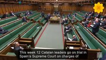 El diputat de Westminster, Hywel Williams, defensant els polítics independentistes catalans durant el judici de l'1-O el 2019.