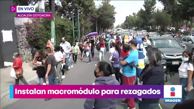 Instalan macromódulo de vacunación antiCovid para rezagados en CDMX