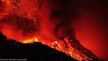 El volcán de La Palma está en fase efusiva, expulsa más lava y registra menos explosiones