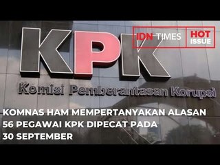 KOMNAS HAM MEMPERTANYAKAN ALASAN56 PEGAWAI KPK DIPECAT PADA30 SEPTEMBER
