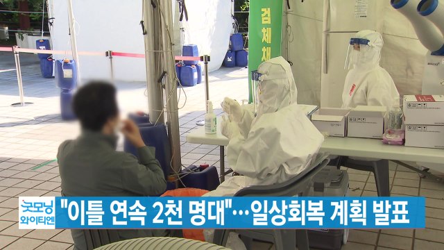 [YTN 실시간뉴스] 이틀 연속 2천 명대 ...일상회복 계획 발표 / YTN