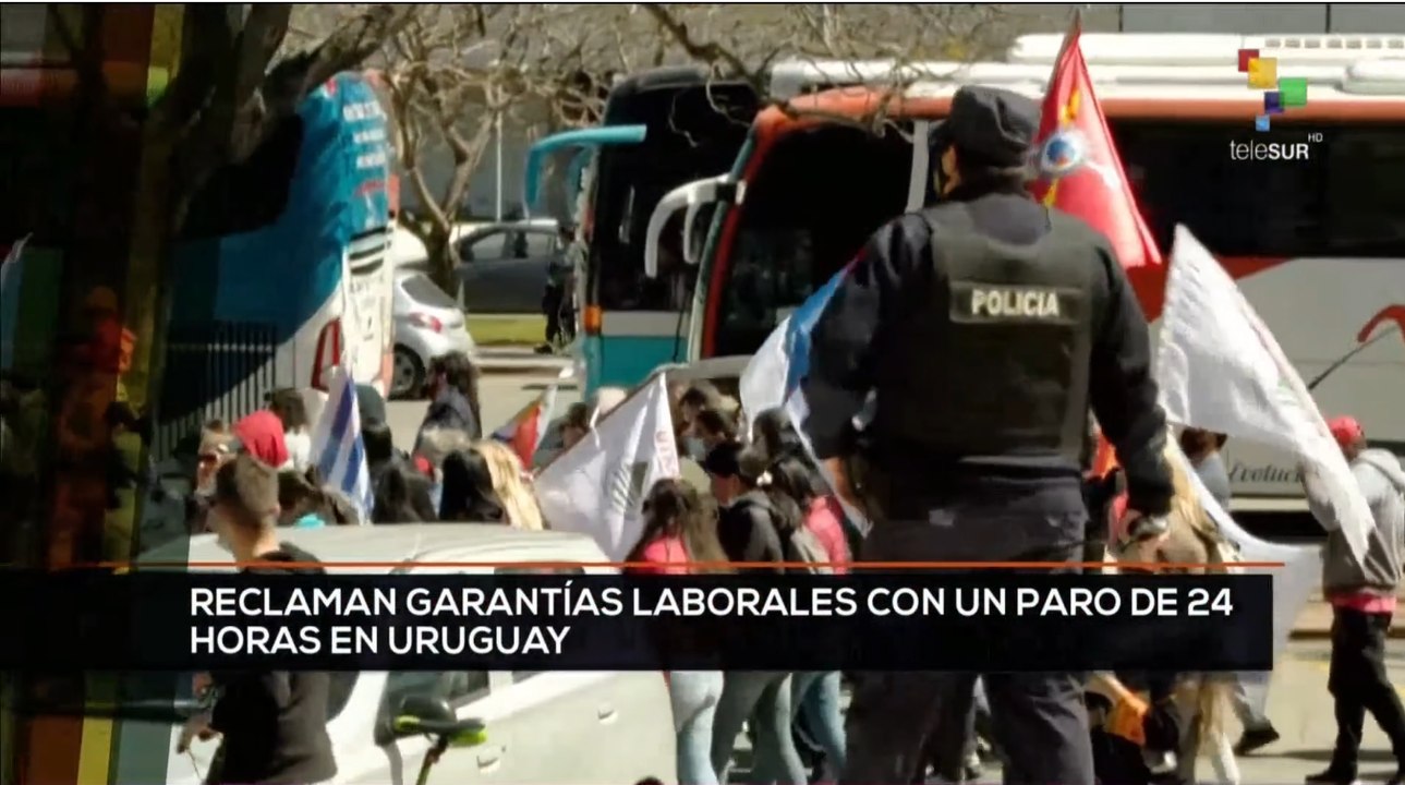 teleSUR Noticias 17:30 28-10: Profesores uruguayos protestan por garantías laborales