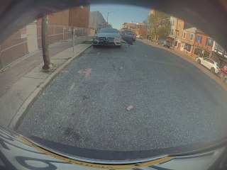 Tesla Records Bus Colliding with Mercedes Door