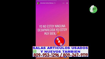 MENOR DICE POR INSTAGRAM QUE NO ESTA DESAPARECIDA