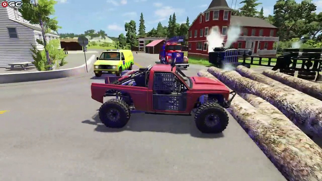 Cars vs Fallen Tree #1 Crazy Car Crashes / BeamNg Drive