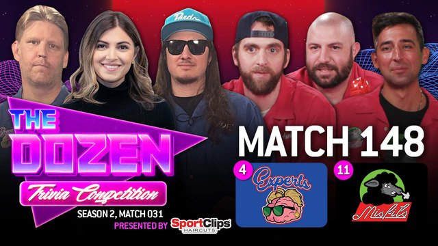 Trivia Experts Look For Record 6th Win In A Row (The Dozen pres. by SportClips, Match 148)
