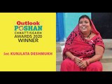 Smt. Kunjlata Deshmukh: Winner of Outlook Poshan Chhattisgarh Award 2020