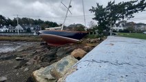 Boats damaged and trees toppled by nor’easter winds in Massachusetts