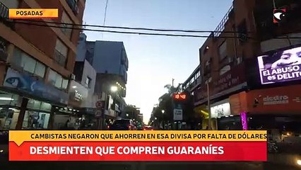 Download Video: Cambistas desmienten que en Posadas haya argentinos comprando guaraníes por falta de dólares