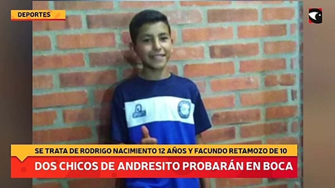 Dos chicos de Andresito probarán en Boca