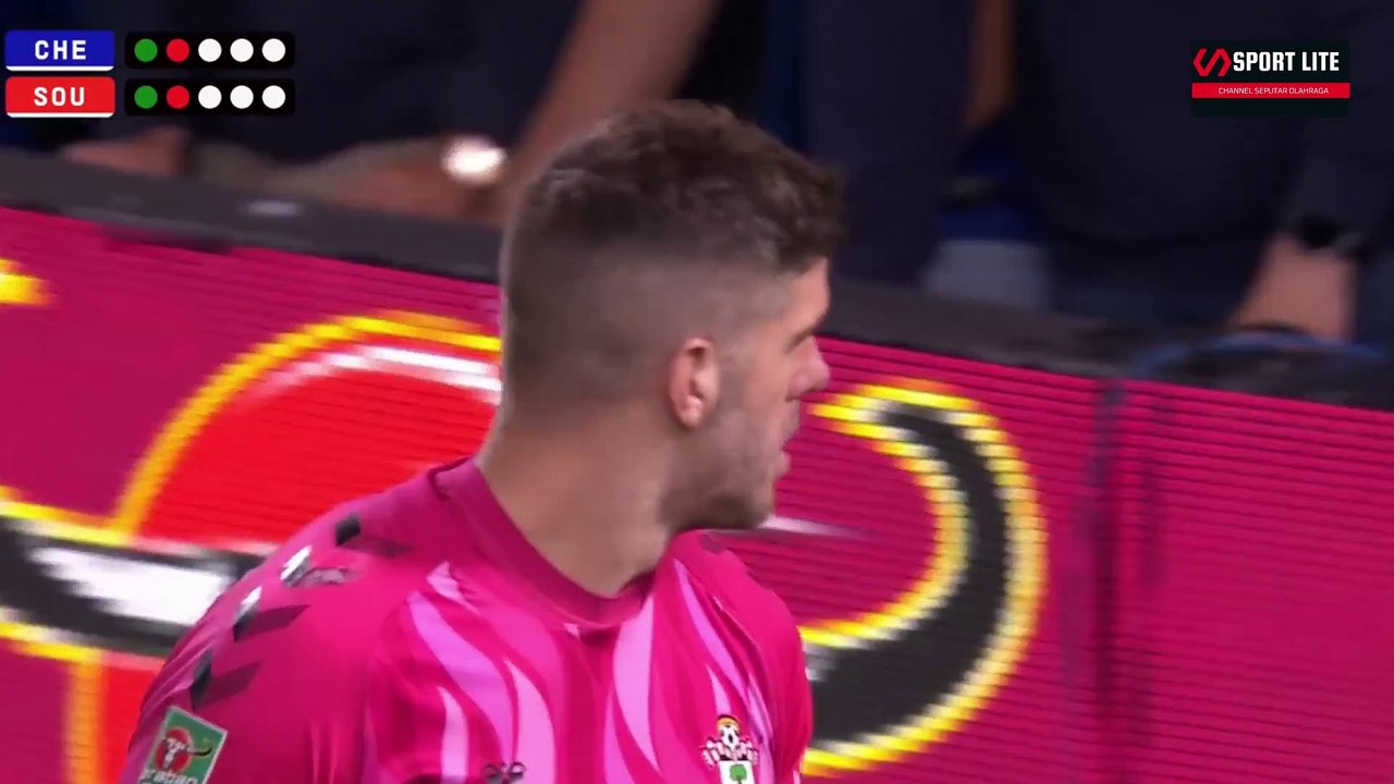 Penalty Chelsea 1-1 Southampton (4-3 pens) | Carabao Cup