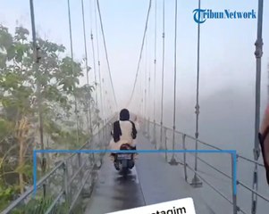 Jembatan viral di sebut jembatan sirotolmustaqim.