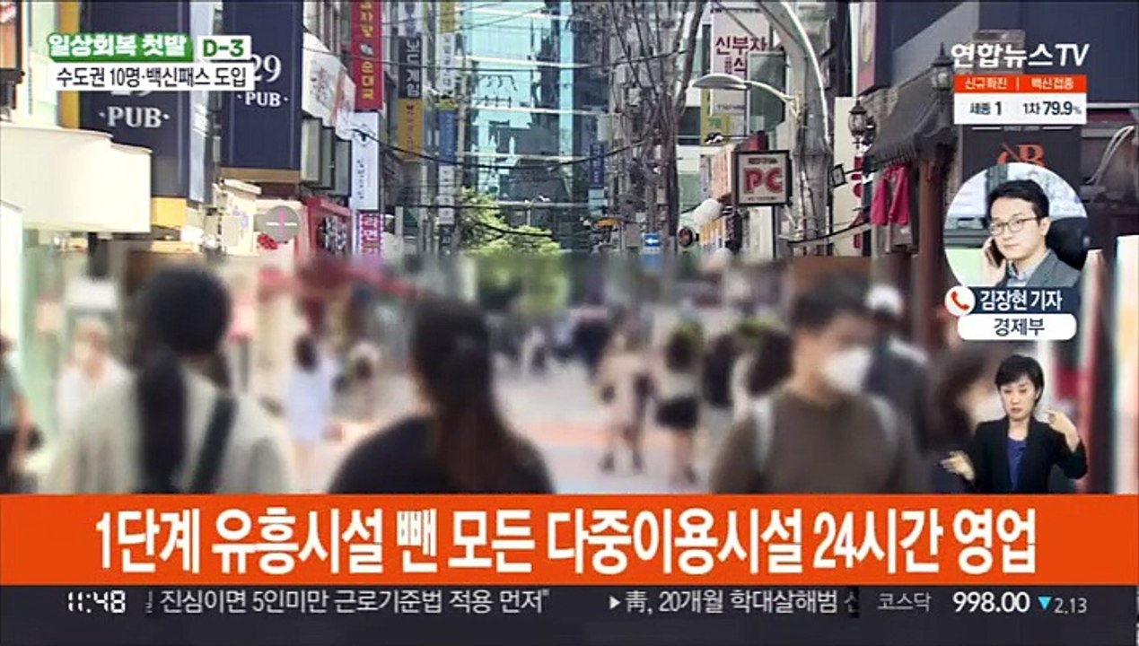 다음달 1일부터 6주간 1단계 시행…일상회복 첫발
