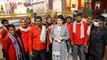 Priyanka Gandhi reaches Lalitpur by train to meet kin family