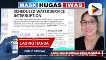 Water service interruption, ipatutupad ng Maynilad simula Okt. 29 hanggang Nob. 1 sa ilang lugar sa Cavite at Metro Manila