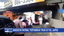 Kawal Rombongan Polda Metro Jaya, Anggota Patwal Tertabrak Truk di Tol Jakarta Cikampek