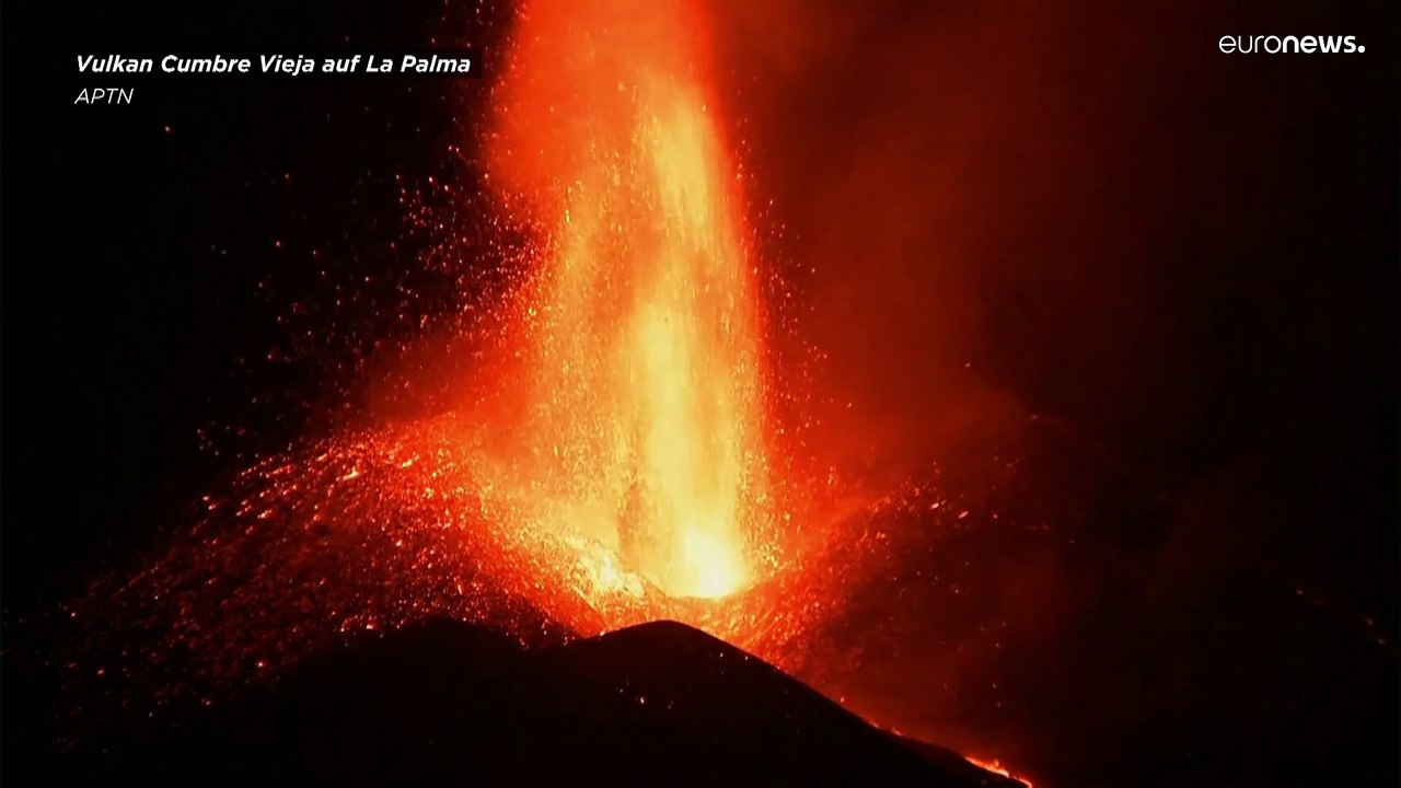 Wie weiter am Vulkan auf La Palma? Lava schießt 600 Meter hoch in den Himmel
