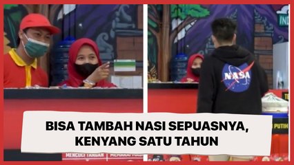 Bisa Tambah Nasi Sepuasnya di Restoran, Aksi Pria Ini Tak Terduga: Kenyang Satu Tahun