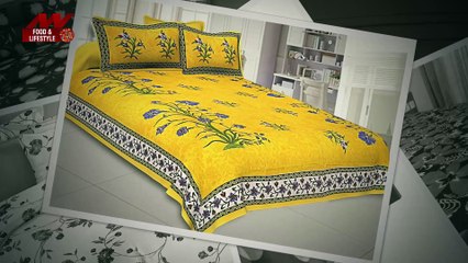 下载视频: Decorate your room bed with these bedsheets | Cotton Bedsheets