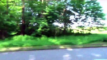 Car riding sideview left 2 background green screen