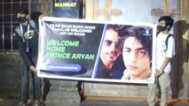 Fans Celebrate Outside Mannat After Aryan Khan Gets Bail