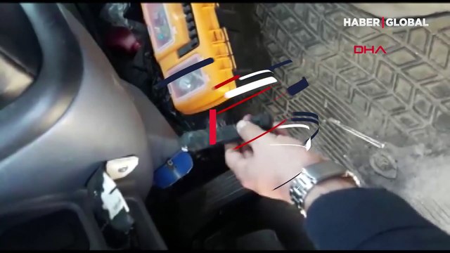 Tuzla'da durdurulan kamyonda plaka gizleme düzeneği bulundu