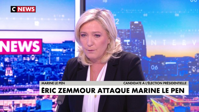 Marine Le Pen : «Le mépris d'Eric Zemmour me rappelle celui d'Emmanuel Macron»