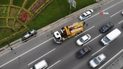 Son dakika: FSM girişinde kaza: Uzun araç kuyrukları oluştu