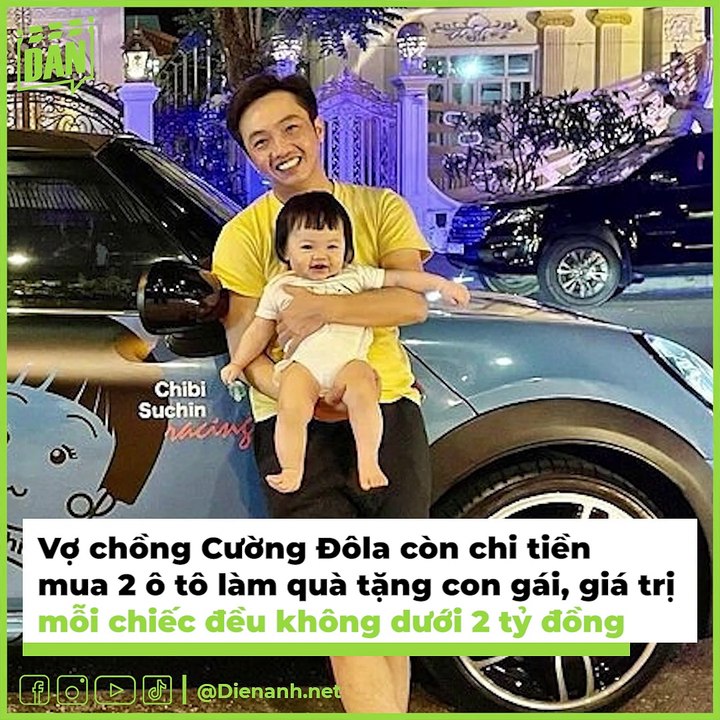 Mới 1 tuổi, con gái Cường Đôla đã đam mê chơi "siêu xe" hệt phụ huynh | Điện Ảnh Net