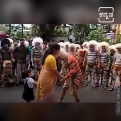 Small Girl Tiger Dance Video Goes viral.