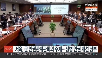 서욱, 군 인권관계관회의 주재…장병 인권 개선 당부