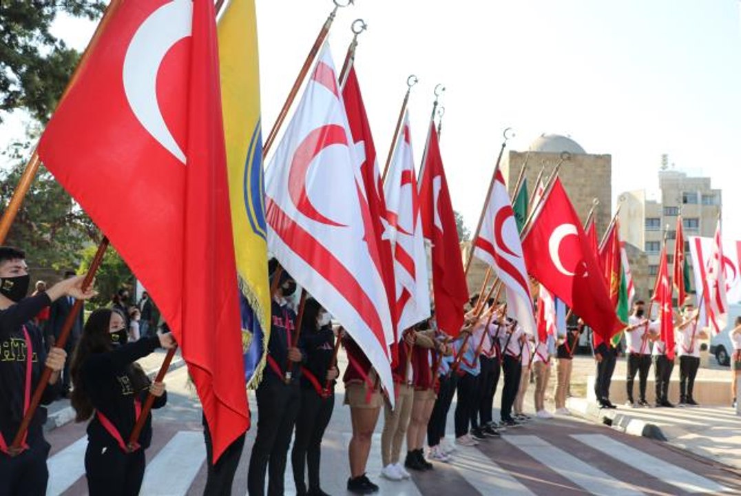 KKTC'de 29 Ekim Cumhuriyet Bayramı törenlerle kutlanıyor