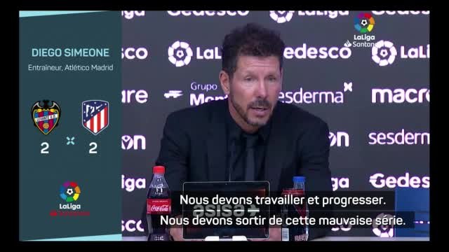 11e j. - Simeone : Nous devons progresser