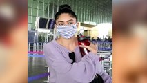 Mrunal Thakur के साथ Airport पर हुआ OOPS Moment, Check out viral video | FilmiBeat