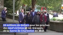 Etats-Unis: 88 millions de dollars pour les victimes de la tuerie de Charleston