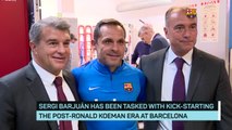 Barcelona train for first time since Koeman sacking