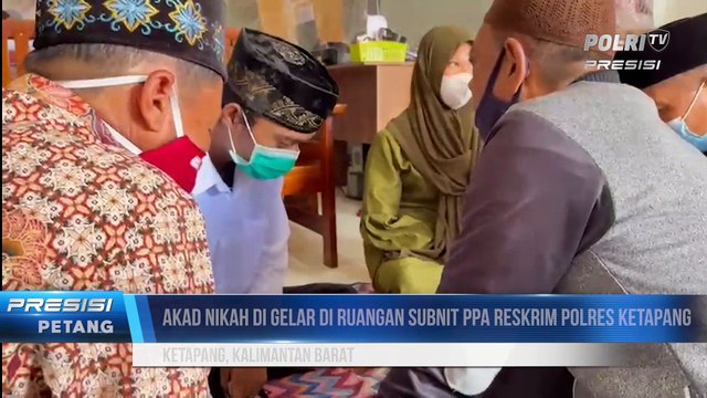 Ditahan Karena Kasus Tindak Pidana, Seorang Tahanan Menjalankan Akad Nikah di Mapolres Ketapang